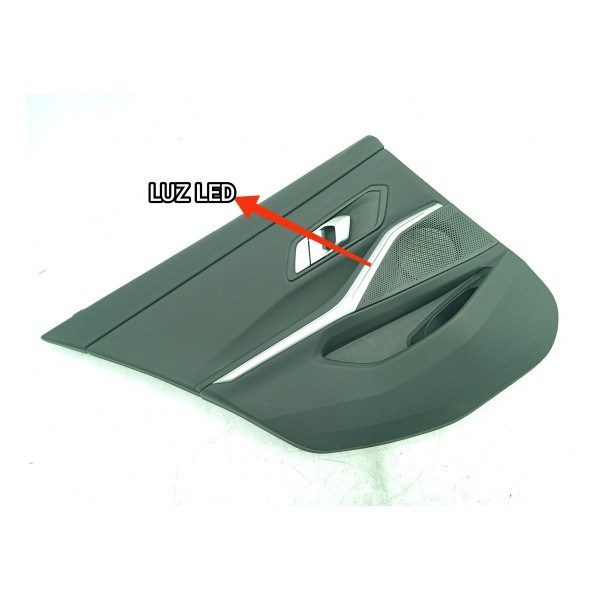 Forro Porta Bmw 320 330 G20 Traseiro Esq 2019/2025 3390772 Preto