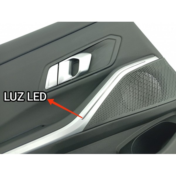 Forro Porta Bmw 320 330 G20 Traseiro Esq 2019/2025 3390772 Preto