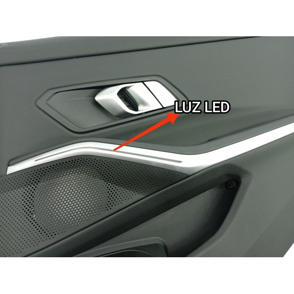 Forro Porta Bmw 320 330 G20 Traseira Dir 2019/2025 3390773 Preto