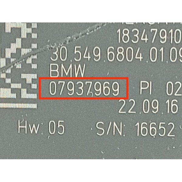 Botao Memoria Banco Bmw 320 G20 X3 X4 Esq 19/25 07937969