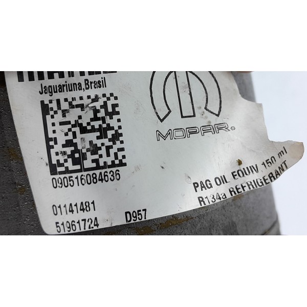 Compressor Ar Condicionado Toro Compass 2.0 17/22 51961724