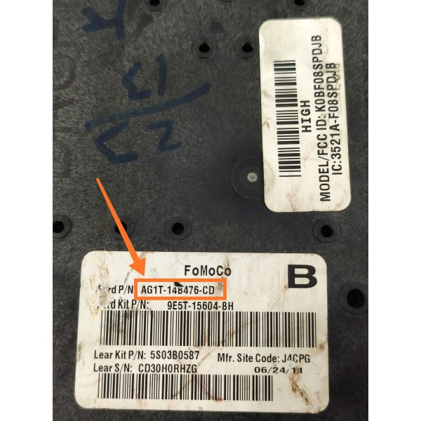 Caixa Fusivel Bsi Ford Fusion 2009 2010/2012 Ag1t14b476cd