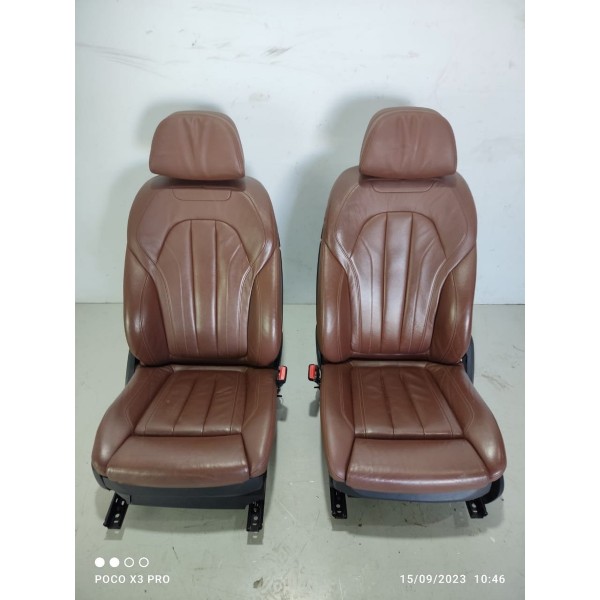 Jogo Bancos Couro Elét Bmw X5 2016 7 Lugares Chocolate