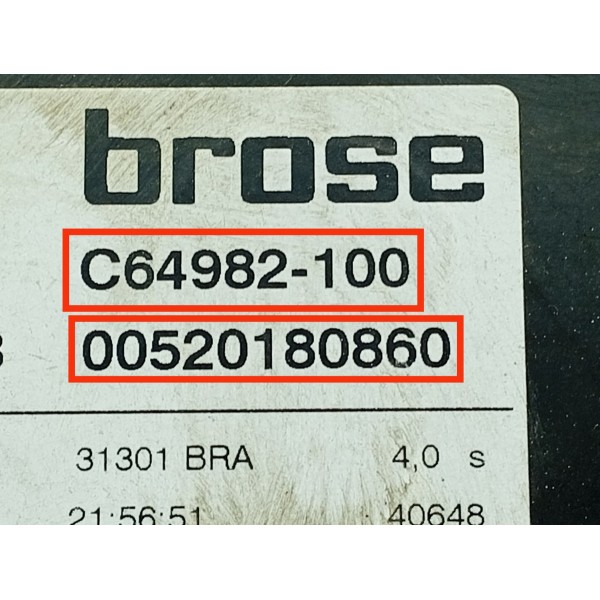 Maquina Vidro Fiat Toro Diant Direita 2016/2021 C64982100