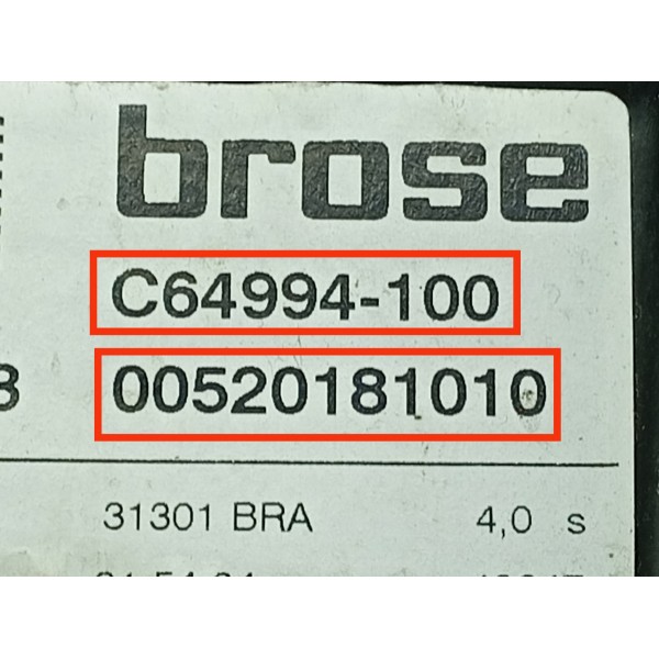 Maquina Vidro Fiat Toro Traseira Direita 2016/2021 C64994100