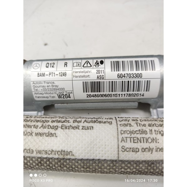 Cortina Teto Mercedes C180 C200 Direita 2012/2014 2048600605