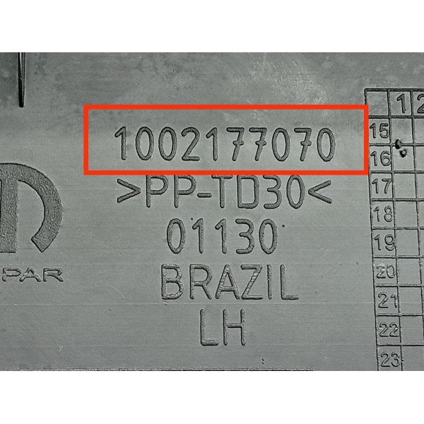 Moldura Cacamba Fiat Toro Lateral Esquerda 16/21 1002177070