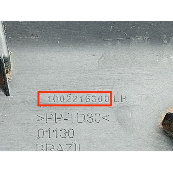 Moldura Paralama Toro Traseira Esquerda 16/21 1002216300 Preto