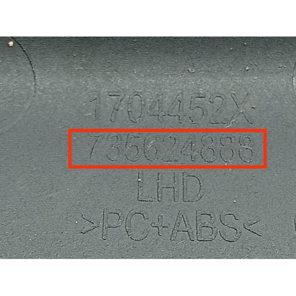 Moldura Console Central Fiat Toro 2016/2021 Det 735624888 Preto