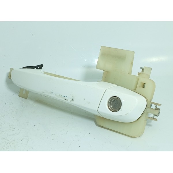 Macaneta Externa Porta Hyundai Creta Diant Esquerda 2017/21 Branco Dianteira