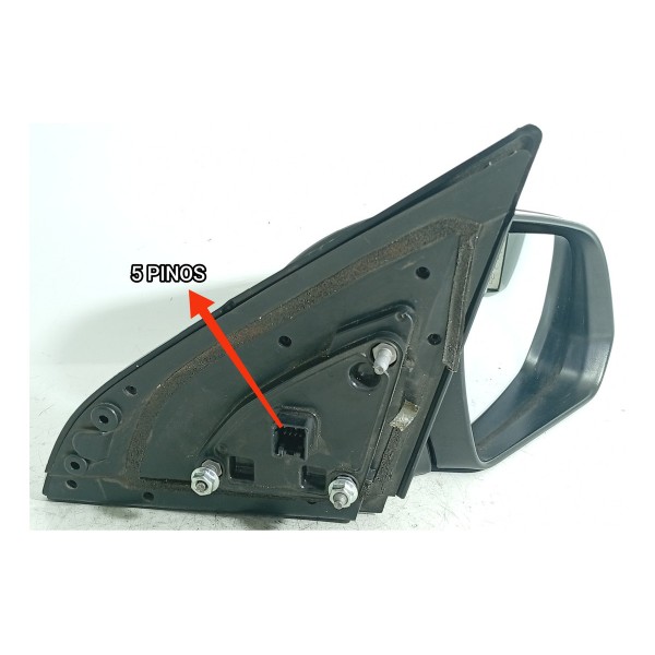 Retrovisor Hyundai Creta Direito 5 Pinos 2017/2021 Det Orig