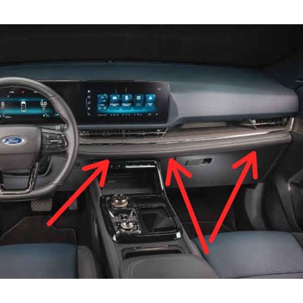 Acabamento Central Painel Territory 1.5 21/25 Ns1016a22a Preto