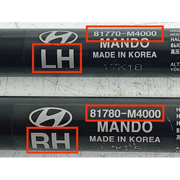 Par Amortecedor Tampa Traseira Hyundai Creta 17/21 81780m400