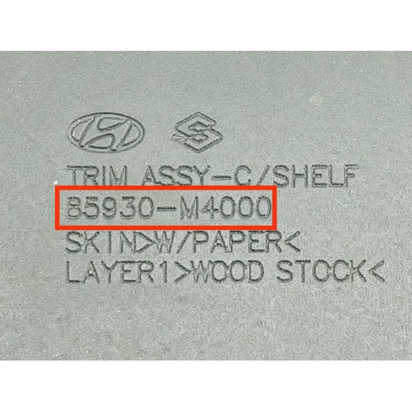 Tampao Bagagito Hyundai Creta 2017 2018 2019/2021 85930m4000 - Cinza-escuro