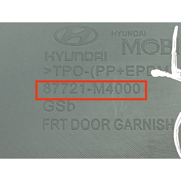 Friso Moldura Porta Creta Diant Esq 2017/2021 Det 87721m4000 Preto