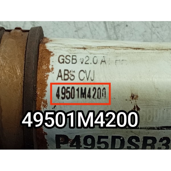 Semi Eixo Hyundai Creta 2.0 Diant Direito 17/21 49501m4200