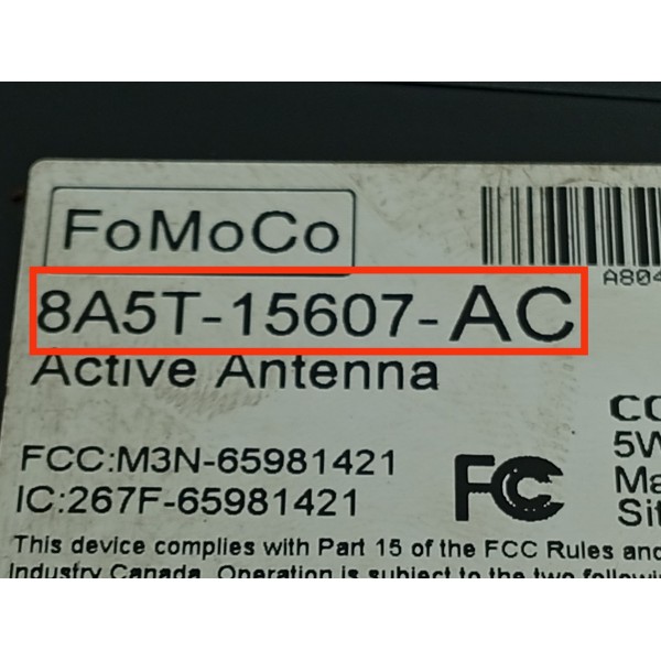 Modulo Antena Ford Edge 2010 2011 2012/2014 8a5t15607ac