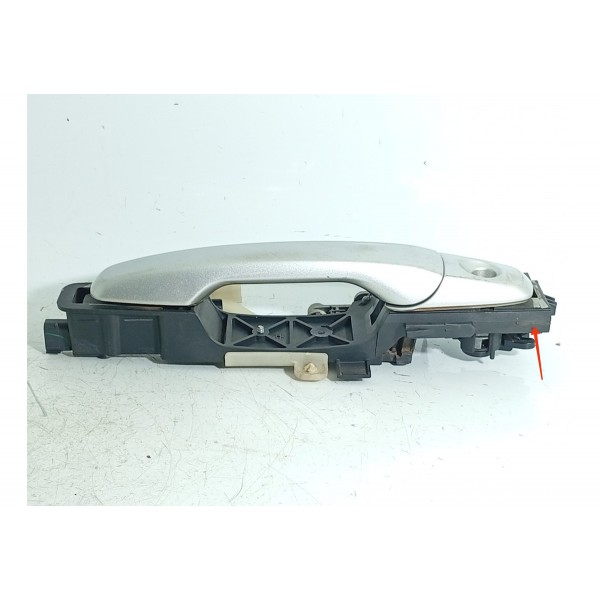 Macaneta Externa Porta Ford Edge Diant Esquerda 08/2014 Det Prateado Dianteira