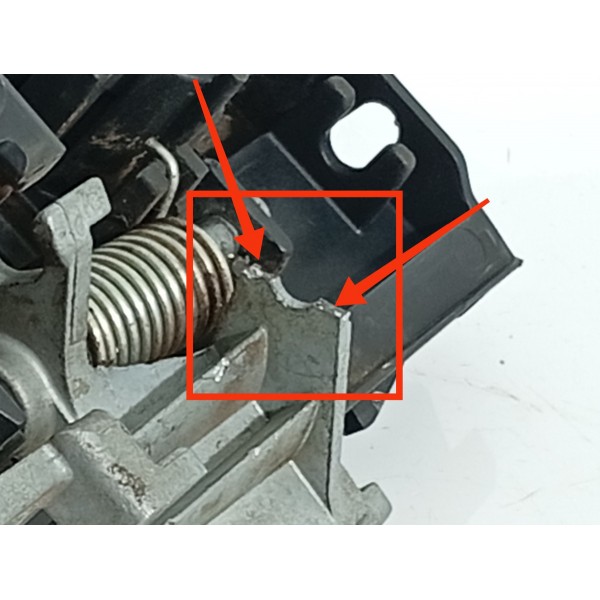 Macaneta Externa Porta Ford Edge Diant Esquerda 08/2014 Det Prateado Dianteira