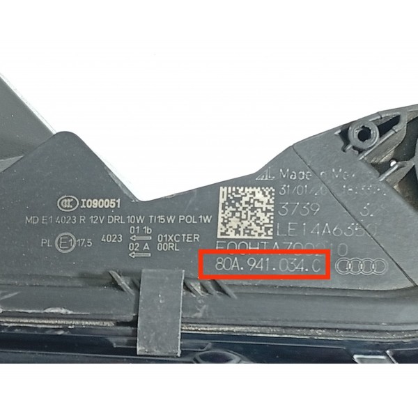 Farol Audi Q5 Direito Full Led Xenon 2017/2021 80a941034c Direito/passageiro