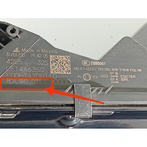 Farol Audi Q5 Esquerdo Led 2017/2021 Compl 80a941033c Esquerdo/motorista