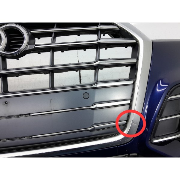 Parachoque Dianteiro Audi Q5 S Line 2018 2019 2020 Det Azul-marinho