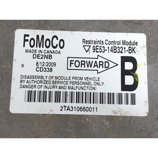 Modulo Airbag Ford Fusion 3.0 V6 2009/2012 9e5314b321bk