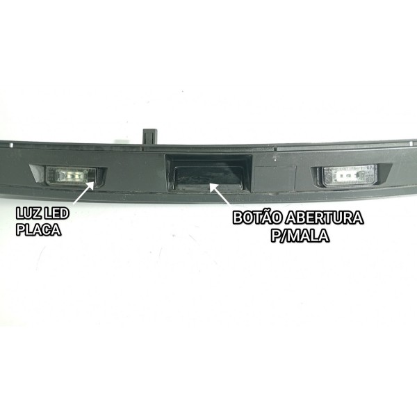 Aplique Friso Macaneta Tampa Traseira Mini Cooper S 2014/20 Preto