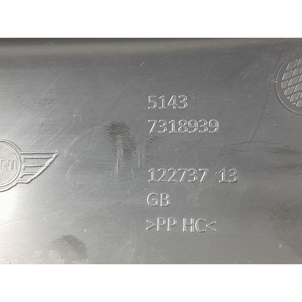 Acabamento Tampa Traseira Mini Cooper S Esquerda 2017/2020 Preto