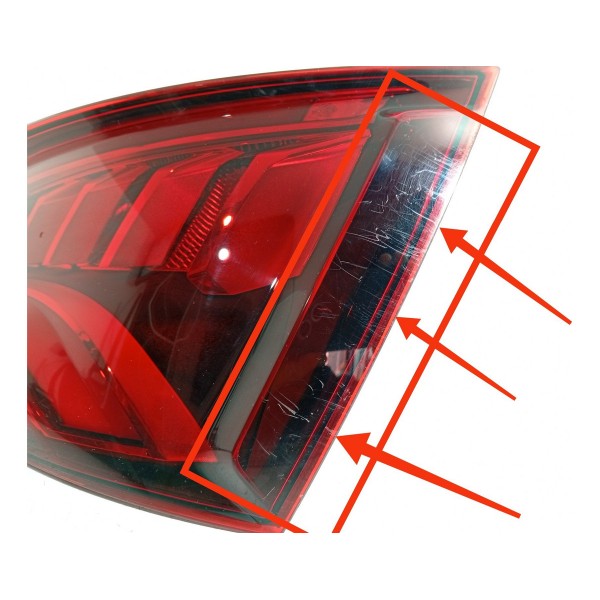 Lanterna Audi Q5 Direita Led 2017 2018/2021 Det 80a945094b Direito/passageiro Vermelho