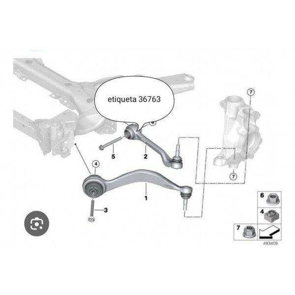Braco Bmw 320 330 G20 Reto Direito 2019/2025 6878594