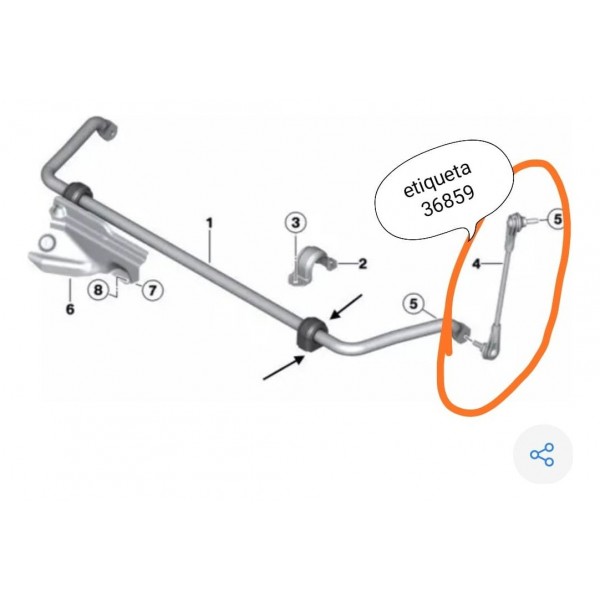 Bieleta Bmw 320 330 Dianteiro Esq 2019/2025 689335902