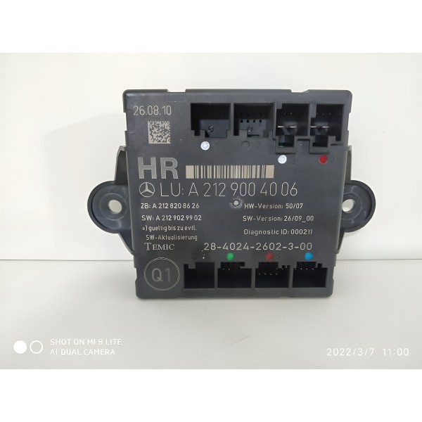 Módulo Porta Mercedes C180 C200 2007 2014 A2129004006 Azul-marinho