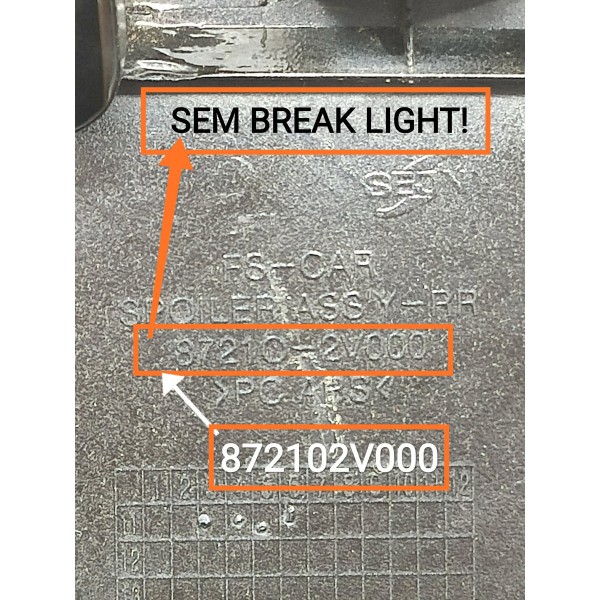 Aerofolio Hyundai Veloster  2010 20112012/2015 872102v000