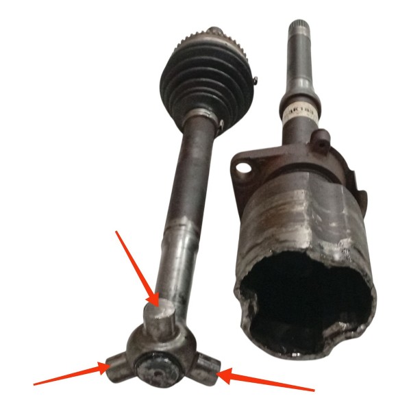 Semi Eixo Edge 3.5 V6 Dianteira Direita 2008/14 Dt433k183ba