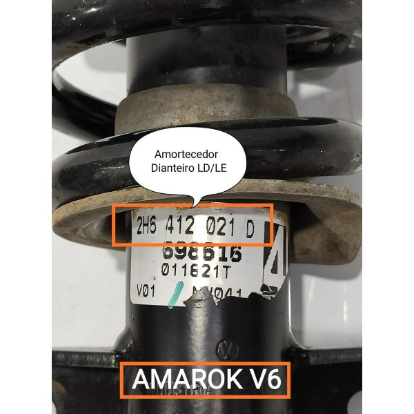 Mola Amortecedor Amarok V6 Dianteira 2h6412021d