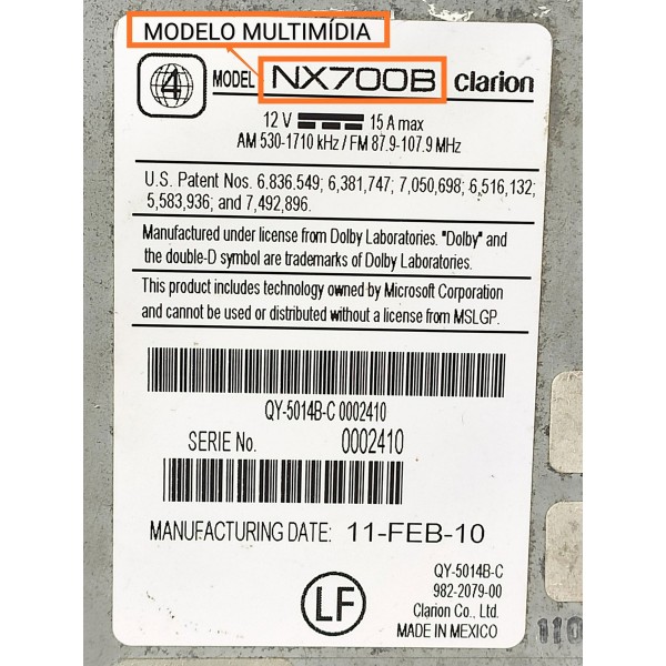 Multimidia Mitsubishi Pajero Full 2006 2007/2016 Det Nx700b