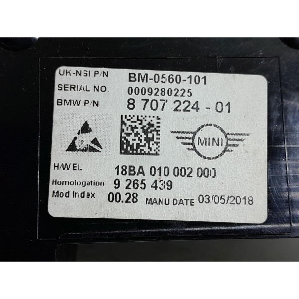 Painel Instrumento Mini Cooper 1.5 2014 2015/2020 9265439 Preto