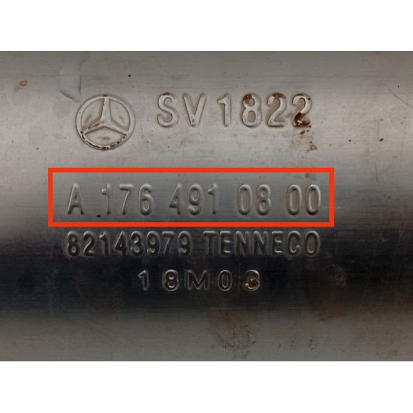 Escapamento Mercedes Gla200 1.6 2014/2019 A2464911100