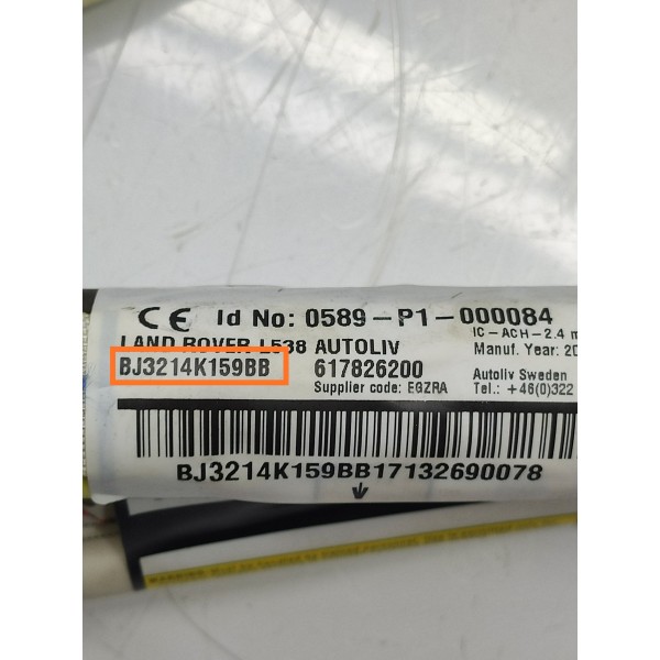 Cortina Teto Evoque Direita 2012/2019 Bj3214k159bb