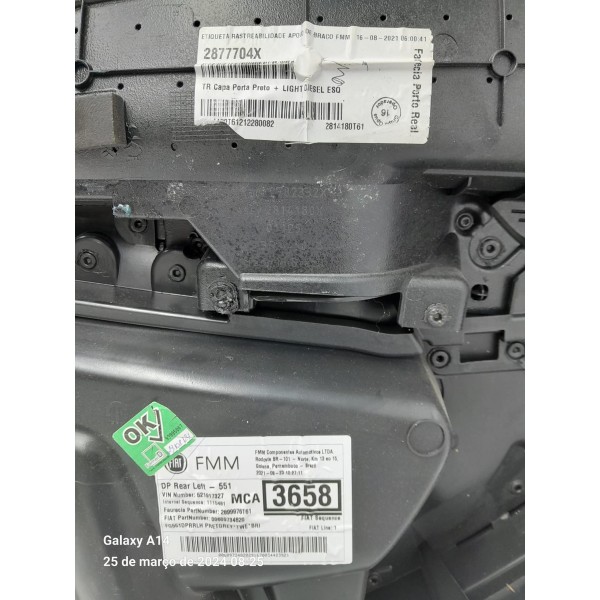 Forro Porta Compass Traseiro Esquerda 2022 2023 2024 Preto