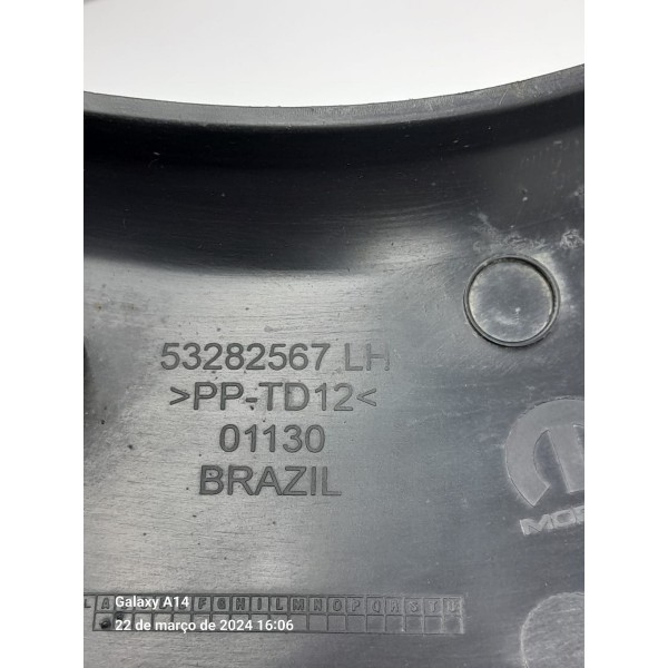 Moldura Lateral Compass Traseiro Esquerdo 2018/2024 53282567 Preto