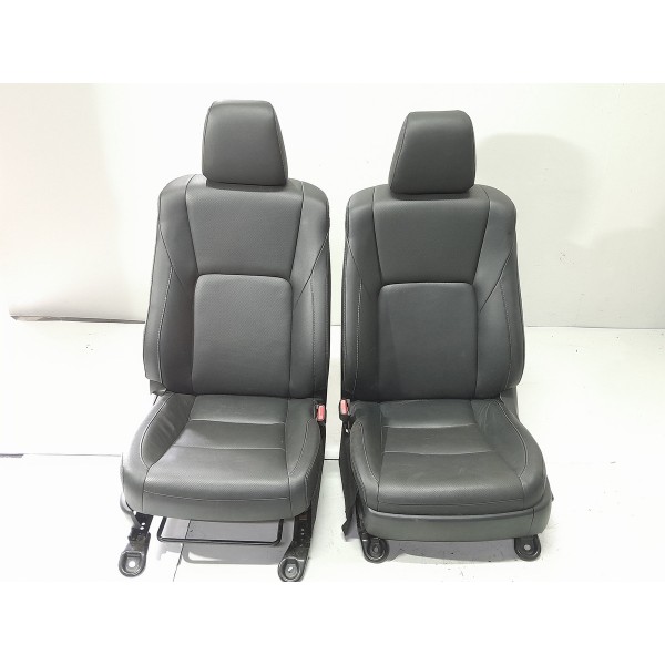 Jogo Banco Couro Toyota Hilux Srx 2016 2017 2018 2019 2020 Preto