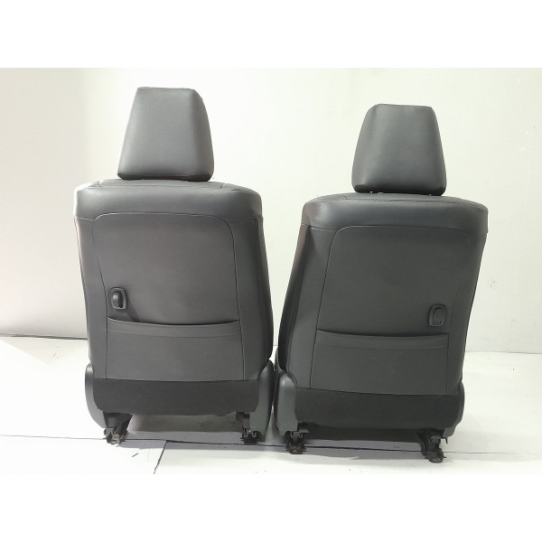 Jogo Banco Couro Toyota Hilux Srx 2016 2017 2018 2019 2020 Preto