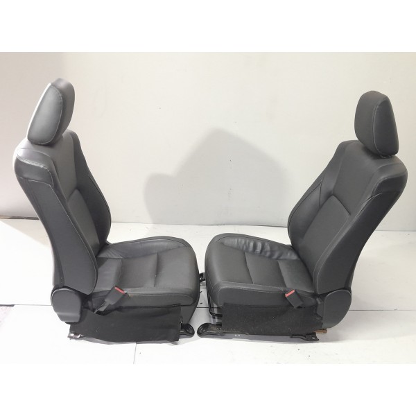 Jogo Banco Couro Toyota Hilux Srx 2016 2017 2018 2019 2020 Preto