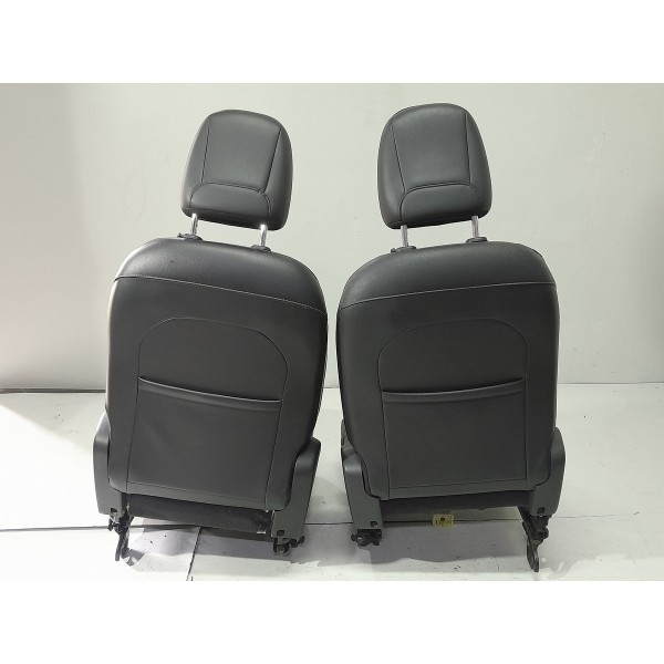 Jogo Banco Couro Jeep Compass Renegade 2017 2018/2021 Orig Preto