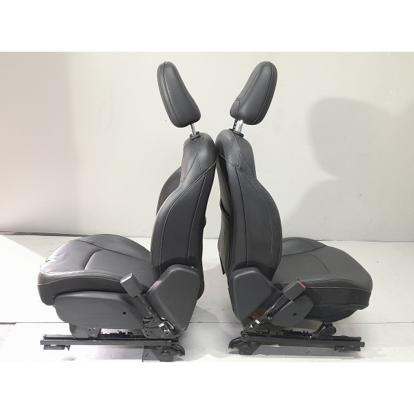 Jogo Banco Couro Jeep Compass Renegade 2017 2018/2021 Orig Preto