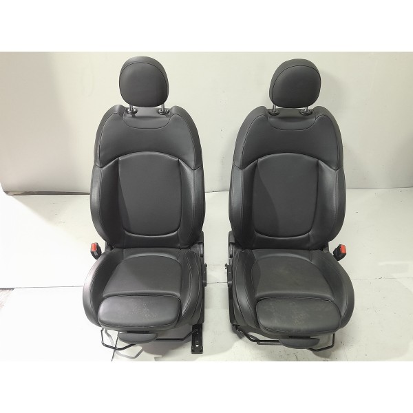 Jogo Banco Couro Mini Cooper 2019 2020 Original Preto