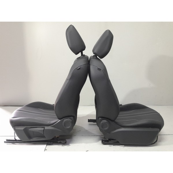 Jogo Banco Couro Peugeot 208 2020 2021 2022 2023 2024 2025 Preto