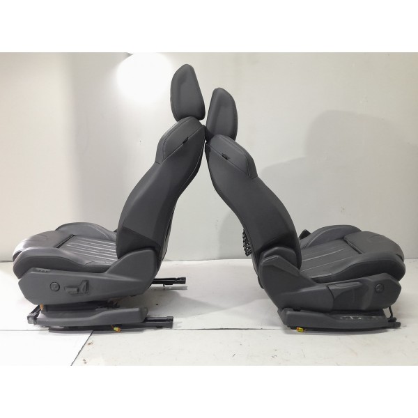 Jogo Banco Couro Peugeot 3008 Allure 2020 2021 Original Preto